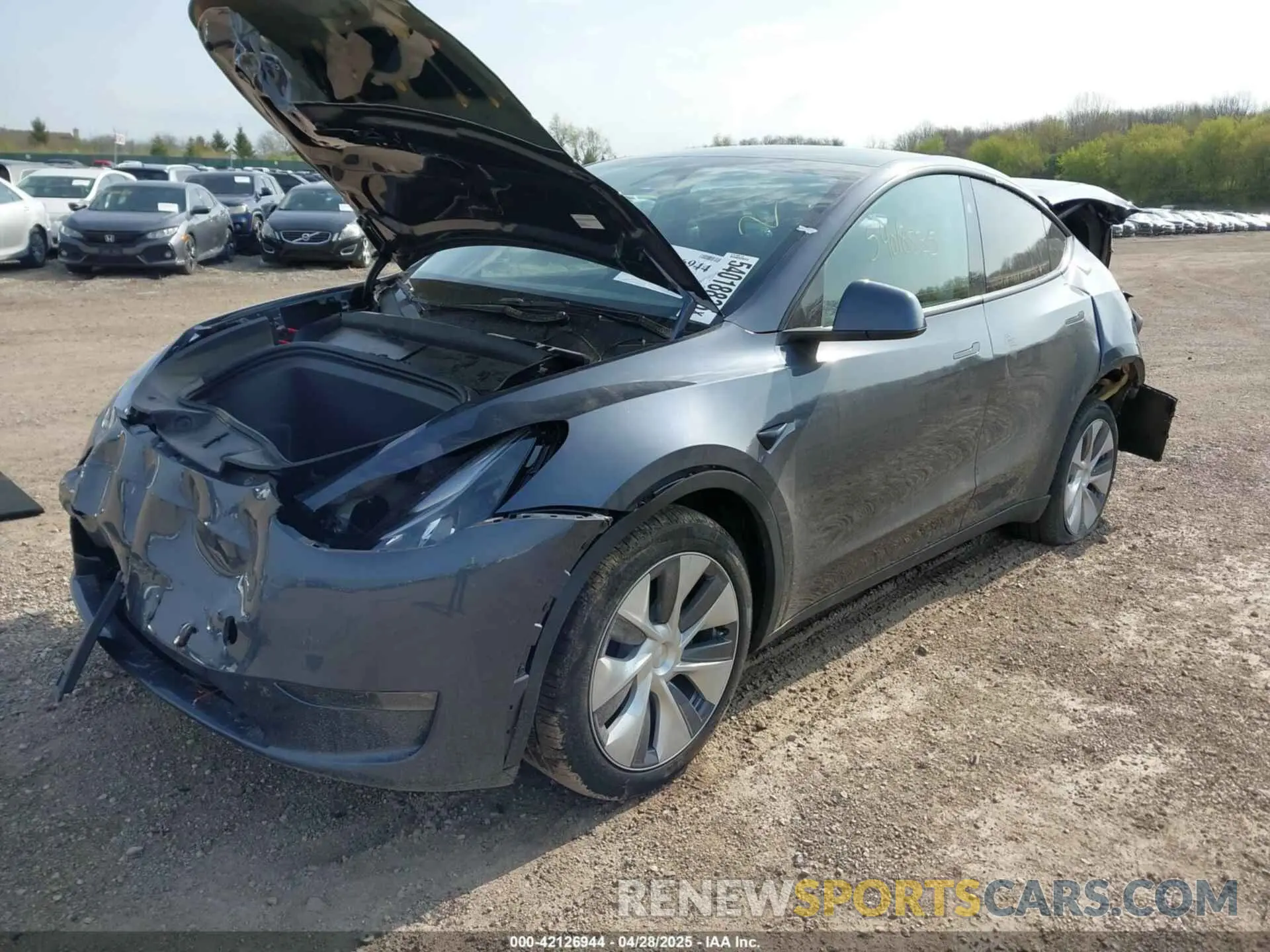 2 Фотография поврежденного автомобиля 7SAYGDEE5PA200040 TESLA MODEL Y 2023