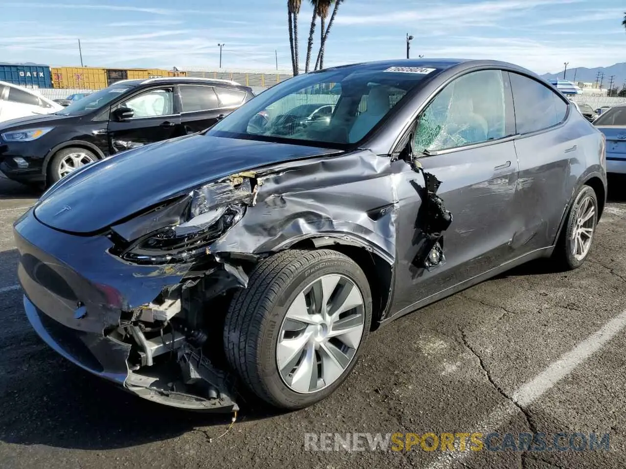 1 Фотография поврежденного автомобиля 7SAYGDEE5PF624028 TESLA MODEL Y 2023