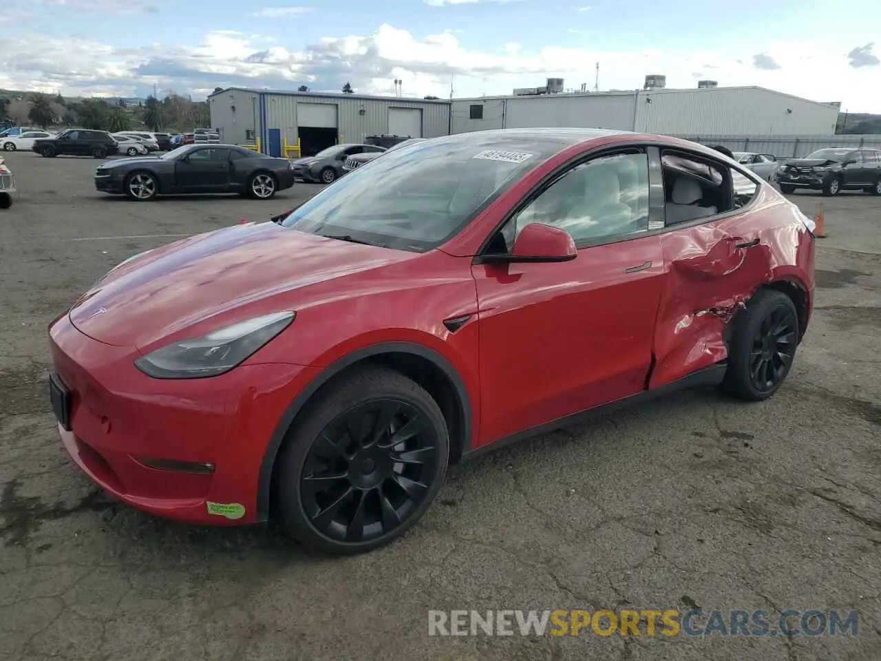 1 Фотография поврежденного автомобиля 7SAYGDEE5PF644778 TESLA MODEL Y 2023