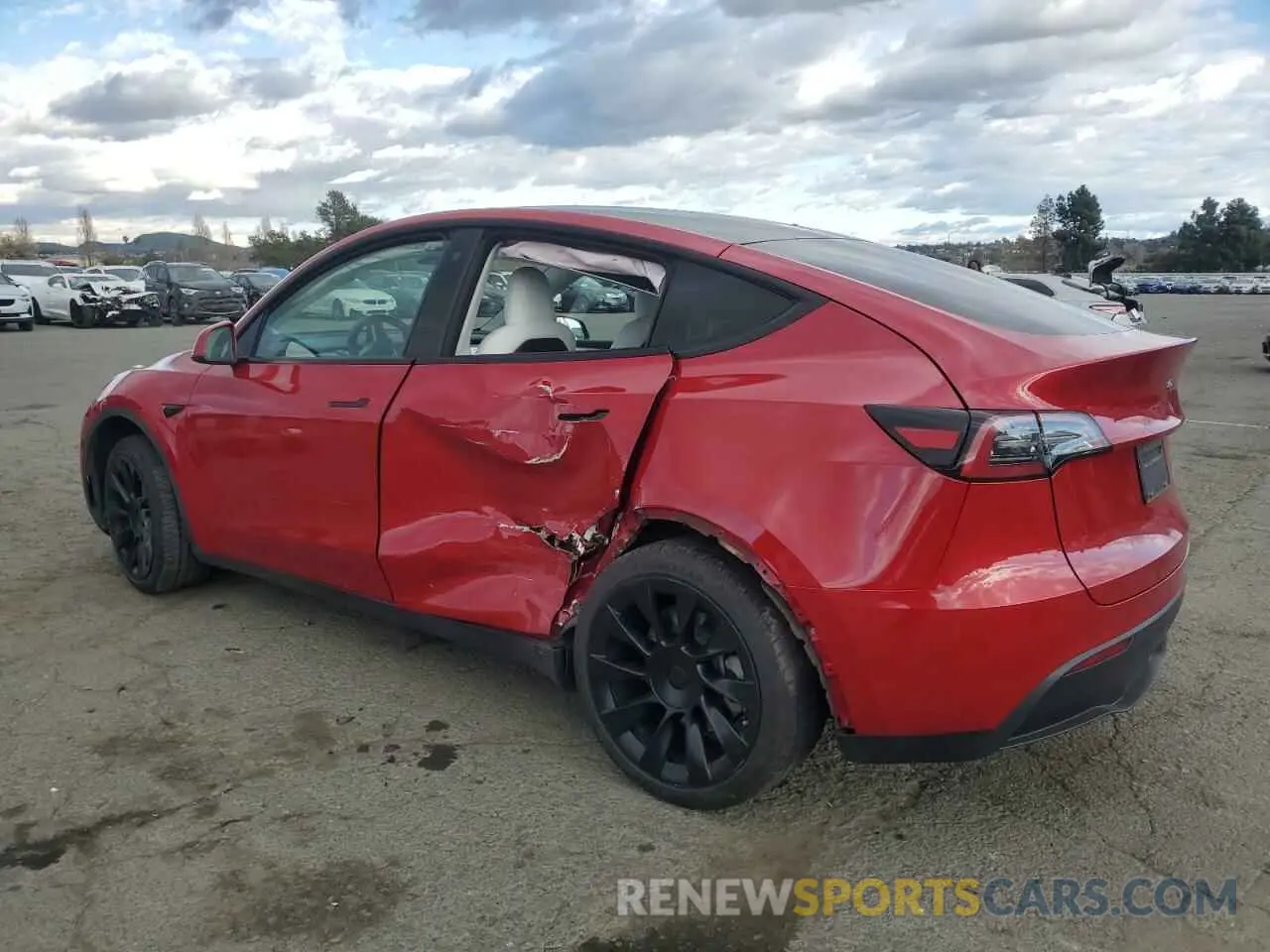 2 Фотография поврежденного автомобиля 7SAYGDEE5PF644778 TESLA MODEL Y 2023