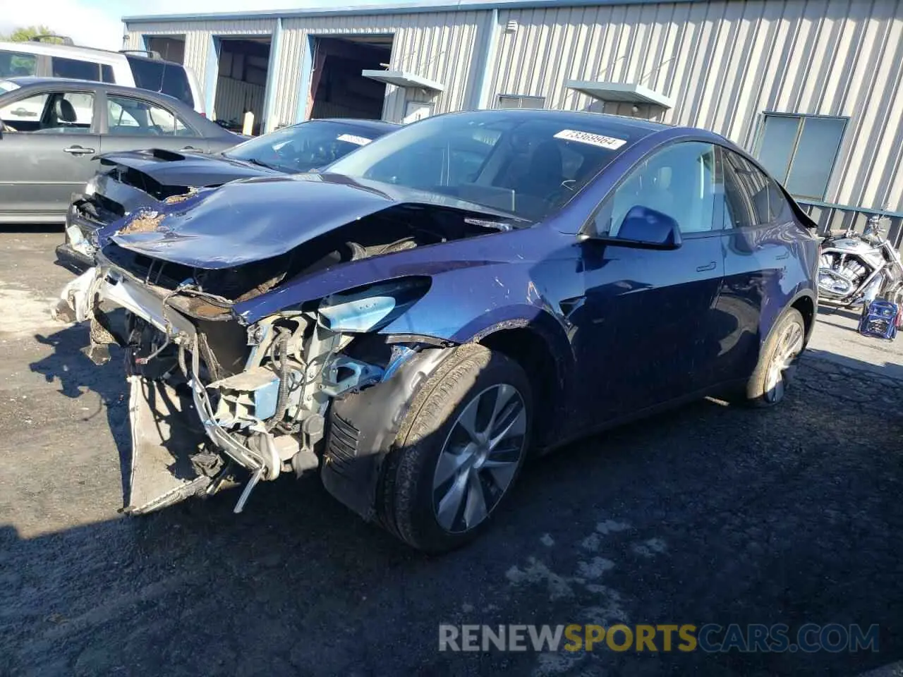 1 Photograph of a damaged car 7SAYGDEE5PF684908 TESLA MODEL Y 2023