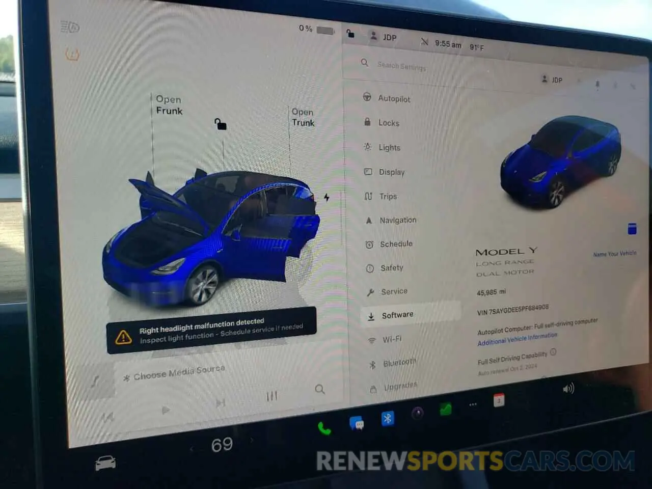 9 Photograph of a damaged car 7SAYGDEE5PF684908 TESLA MODEL Y 2023