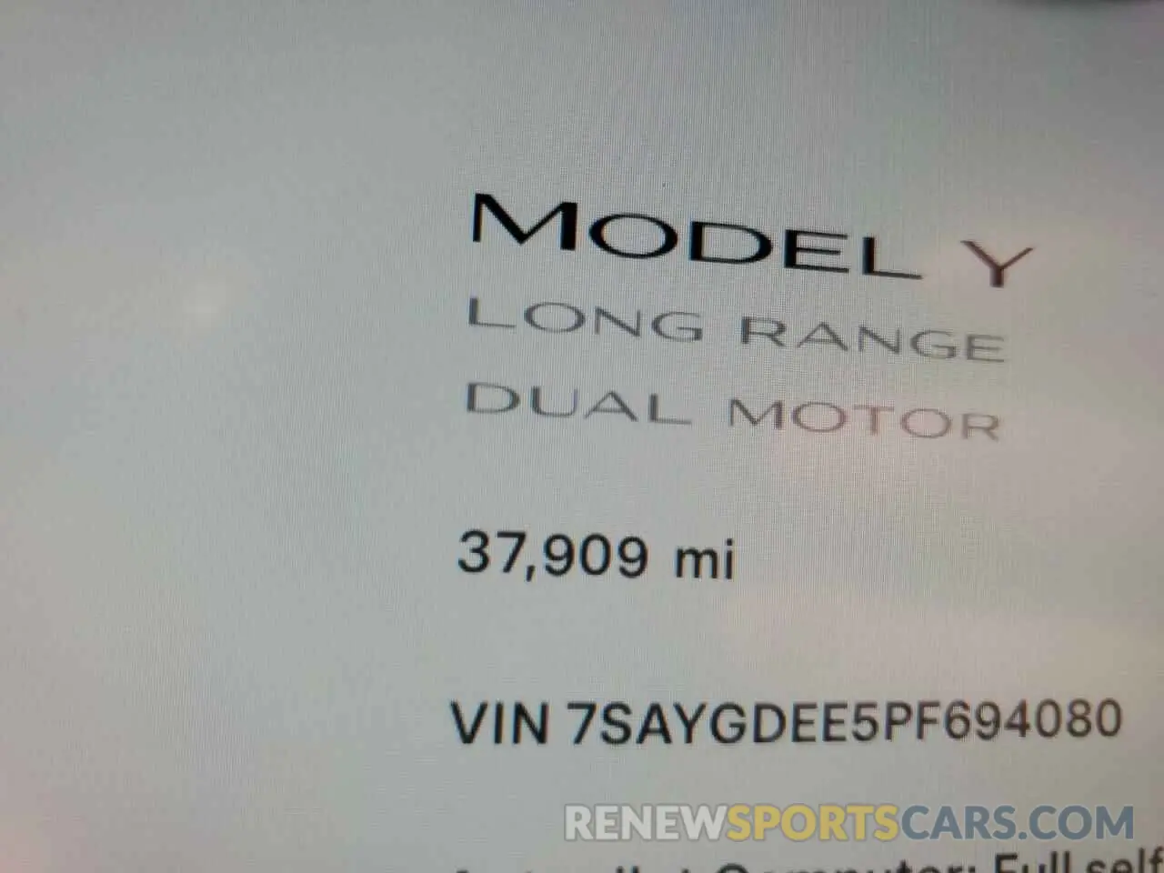 9 Photograph of a damaged car 7SAYGDEE5PF694080 TESLA MODEL Y 2023