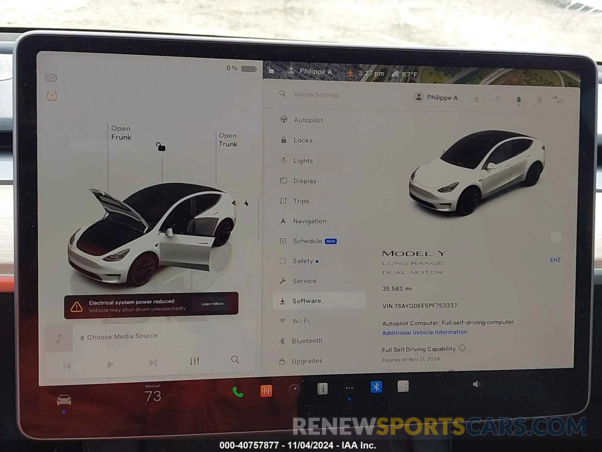 7 Фотография поврежденного автомобиля 7SAYGDEE5PF753337 TESLA MODEL Y 2023