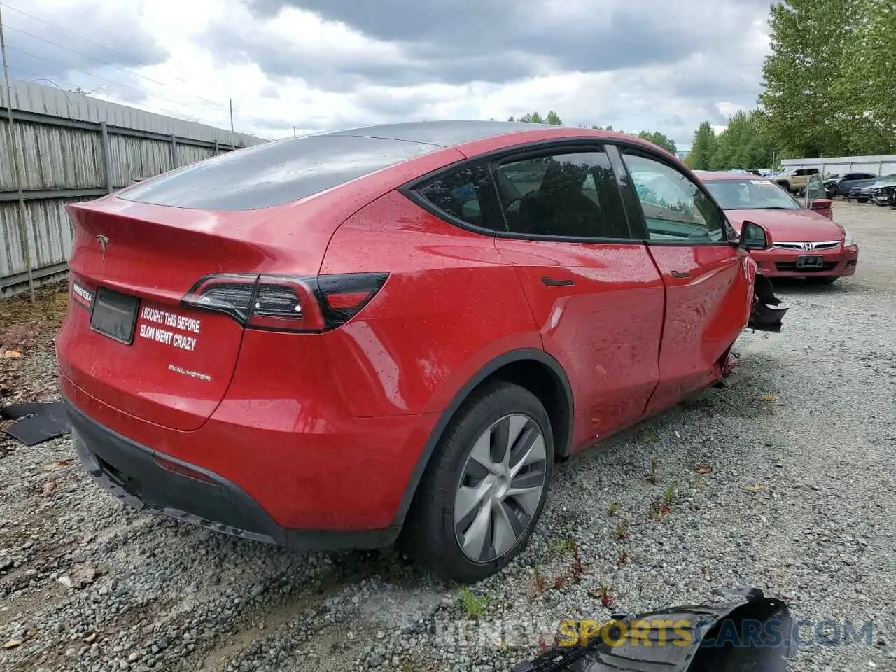 3 Photograph of a damaged car 7SAYGDEE5PF809146 TESLA MODEL Y 2023