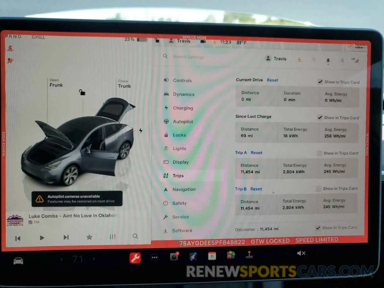 9 Фотография поврежденного автомобиля 7SAYGDEE5PF848822 TESLA MODEL Y 2023