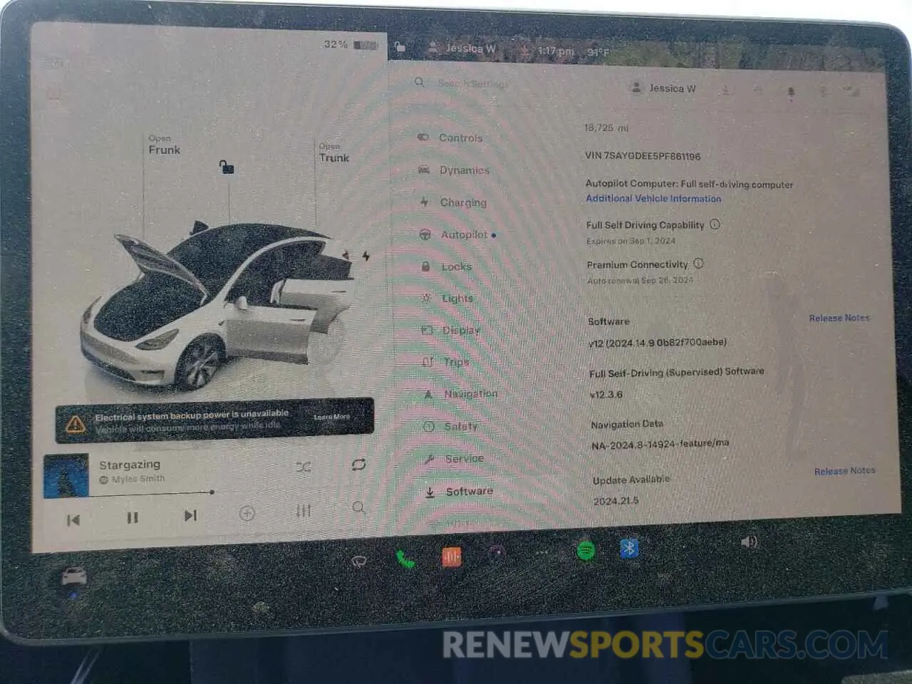 9 Фотография поврежденного автомобиля 7SAYGDEE5PF861196 TESLA MODEL Y 2023