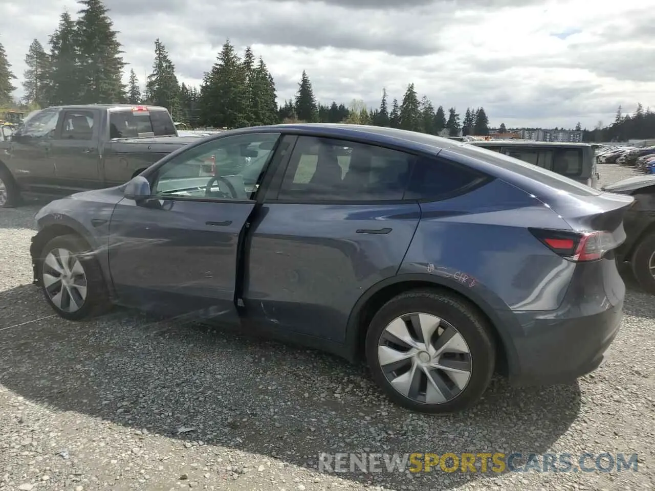 2 Фотография поврежденного автомобиля 7SAYGDEE5PF884462 TESLA MODEL Y 2023