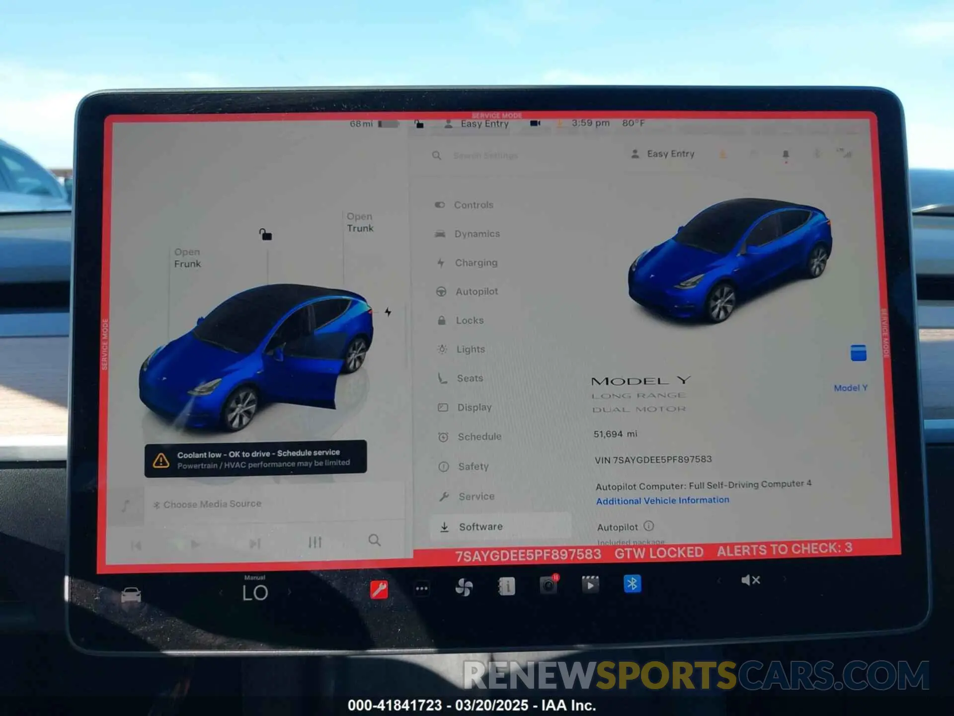 18 Фотография поврежденного автомобиля 7SAYGDEE5PF897583 TESLA MODEL Y 2023