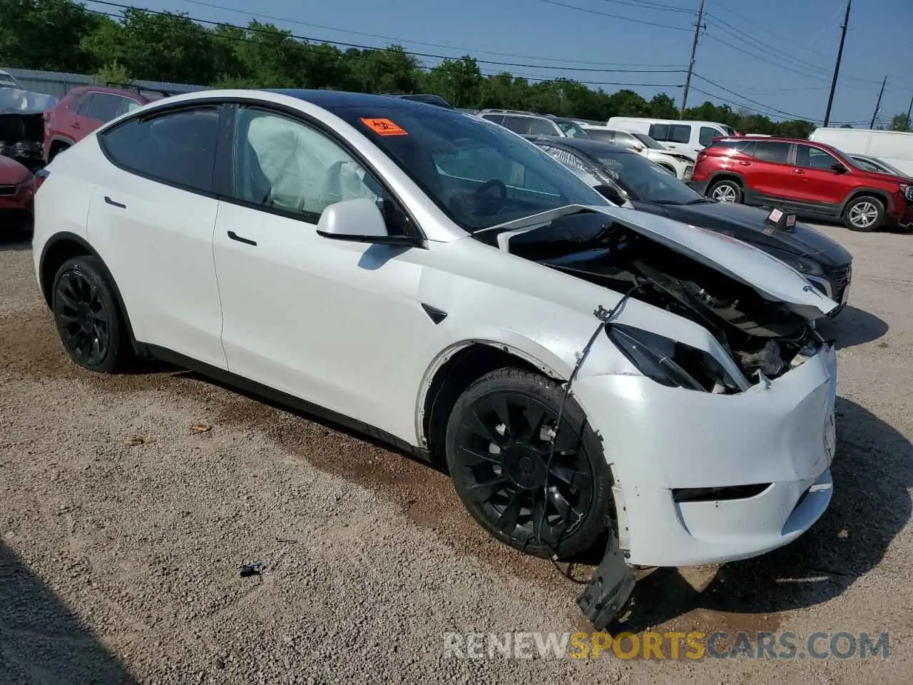 4 Фотография поврежденного автомобиля 7SAYGDEE6PA053274 TESLA MODEL Y 2023