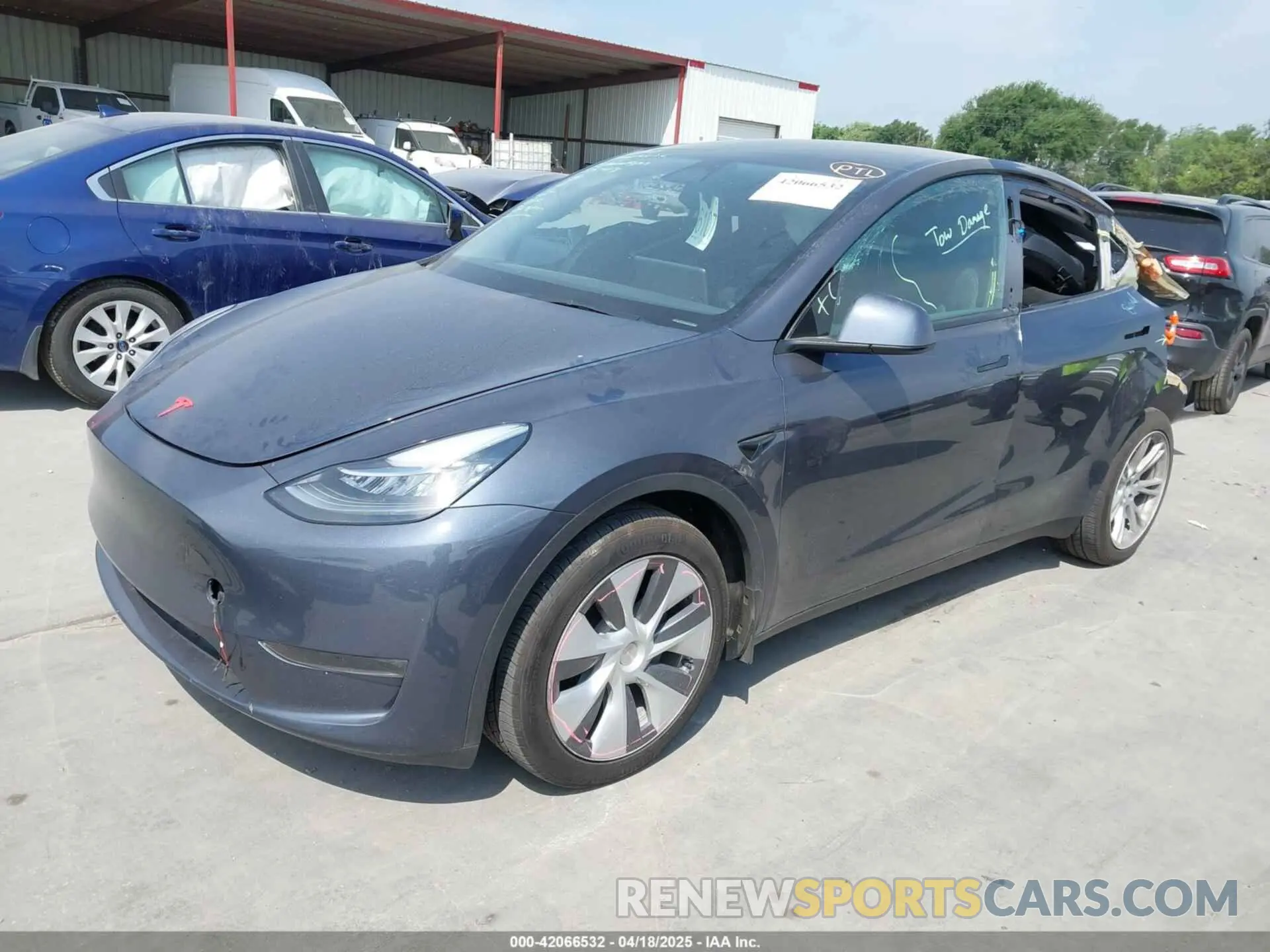 2 Фотография поврежденного автомобиля 7SAYGDEE6PA073931 TESLA MODEL Y 2023