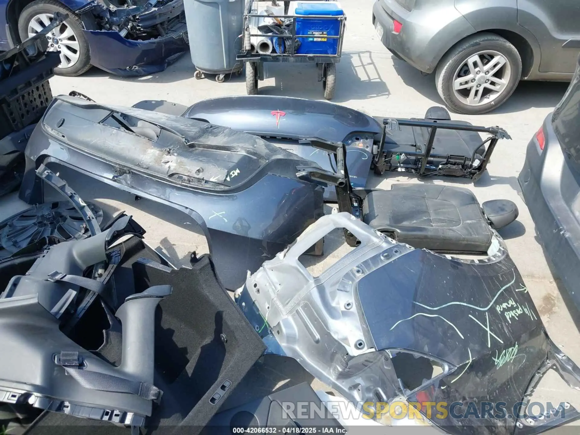 21 Фотография поврежденного автомобиля 7SAYGDEE6PA073931 TESLA MODEL Y 2023