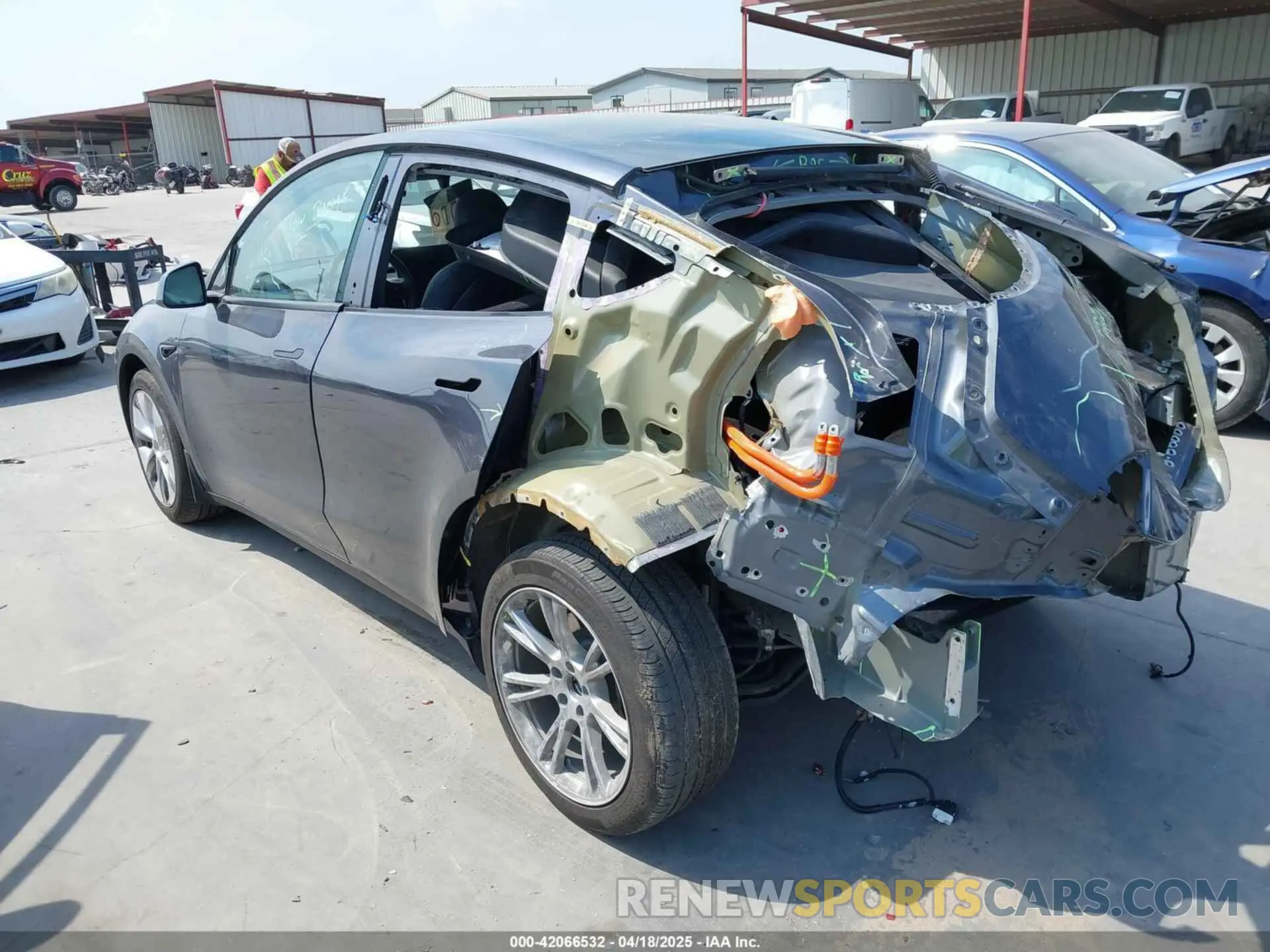 3 Фотография поврежденного автомобиля 7SAYGDEE6PA073931 TESLA MODEL Y 2023