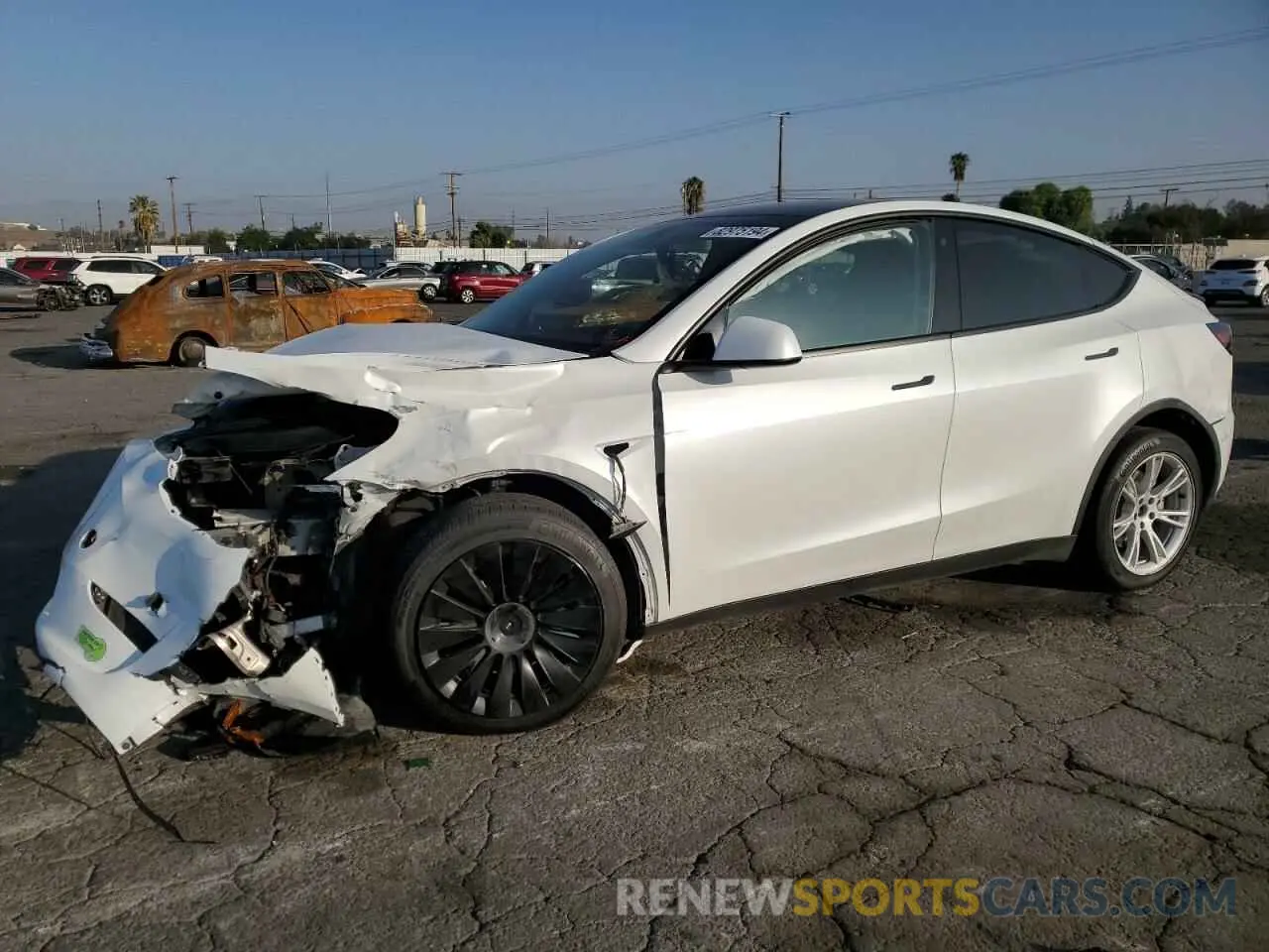 1 Photograph of a damaged car 7SAYGDEE6PA084928 TESLA MODEL Y 2023