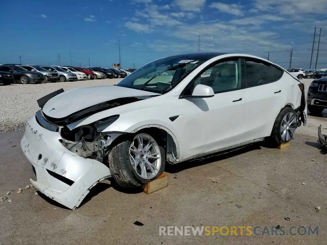 1 Photograph of a damaged car 7SAYGDEE6PA093483 TESLA MODEL Y 2023