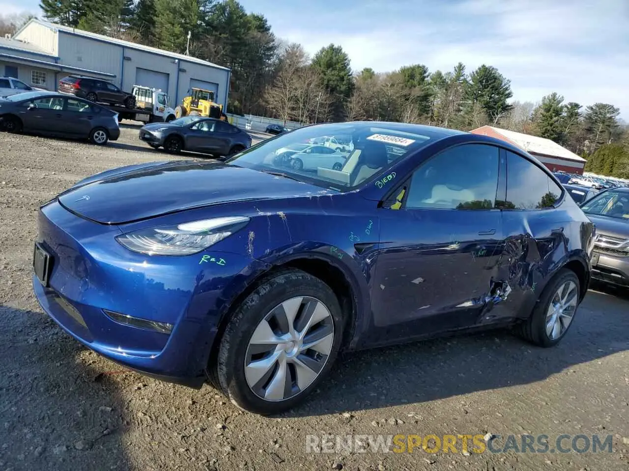 1 Photograph of a damaged car 7SAYGDEE6PA093645 TESLA MODEL Y 2023
