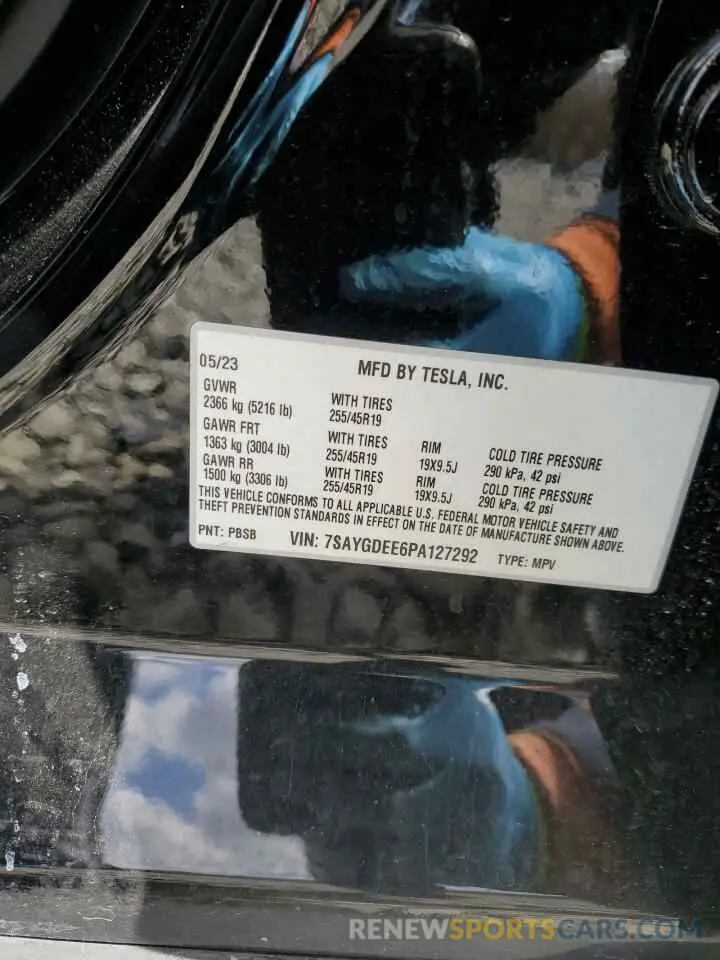 15 Фотография поврежденного автомобиля 7SAYGDEE6PA127292 TESLA MODEL Y 2023