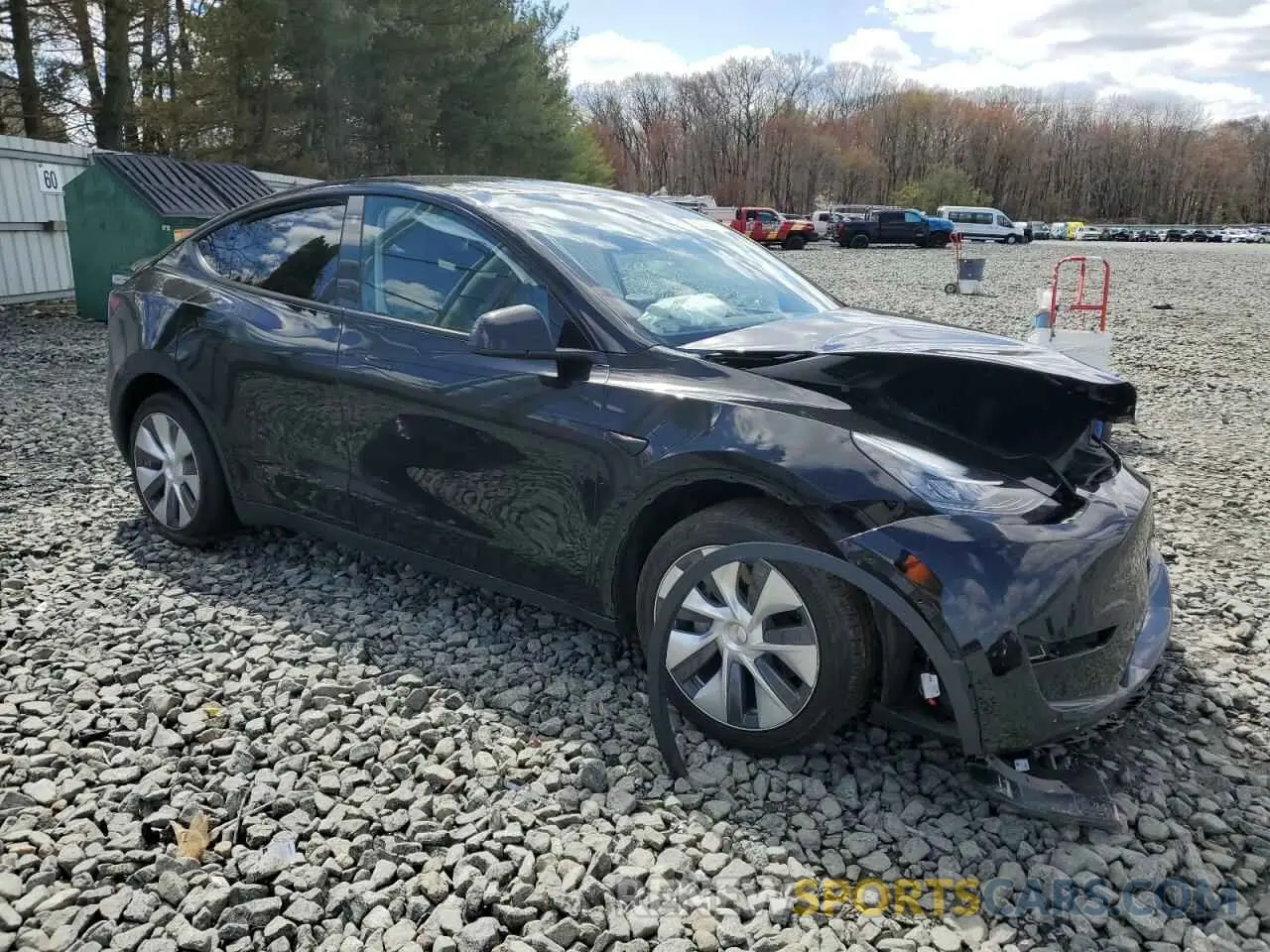 4 Фотография поврежденного автомобиля 7SAYGDEE6PA127292 TESLA MODEL Y 2023