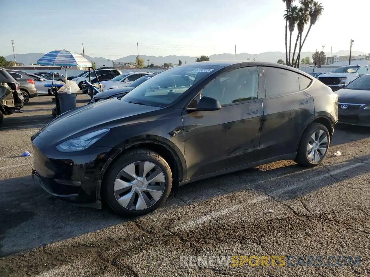 1 Фотография поврежденного автомобиля 7SAYGDEE6PA144044 TESLA MODEL Y 2023