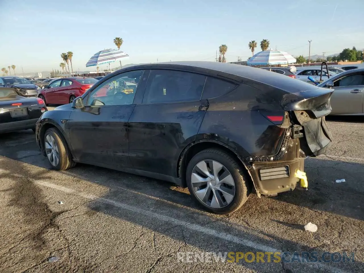 2 Фотография поврежденного автомобиля 7SAYGDEE6PA144044 TESLA MODEL Y 2023