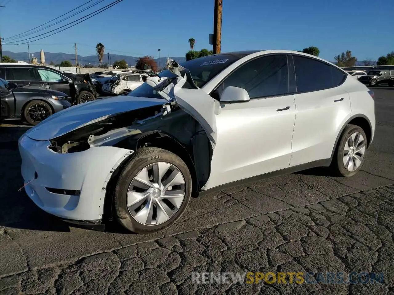 1 Фотография поврежденного автомобиля 7SAYGDEE6PA155383 TESLA MODEL Y 2023
