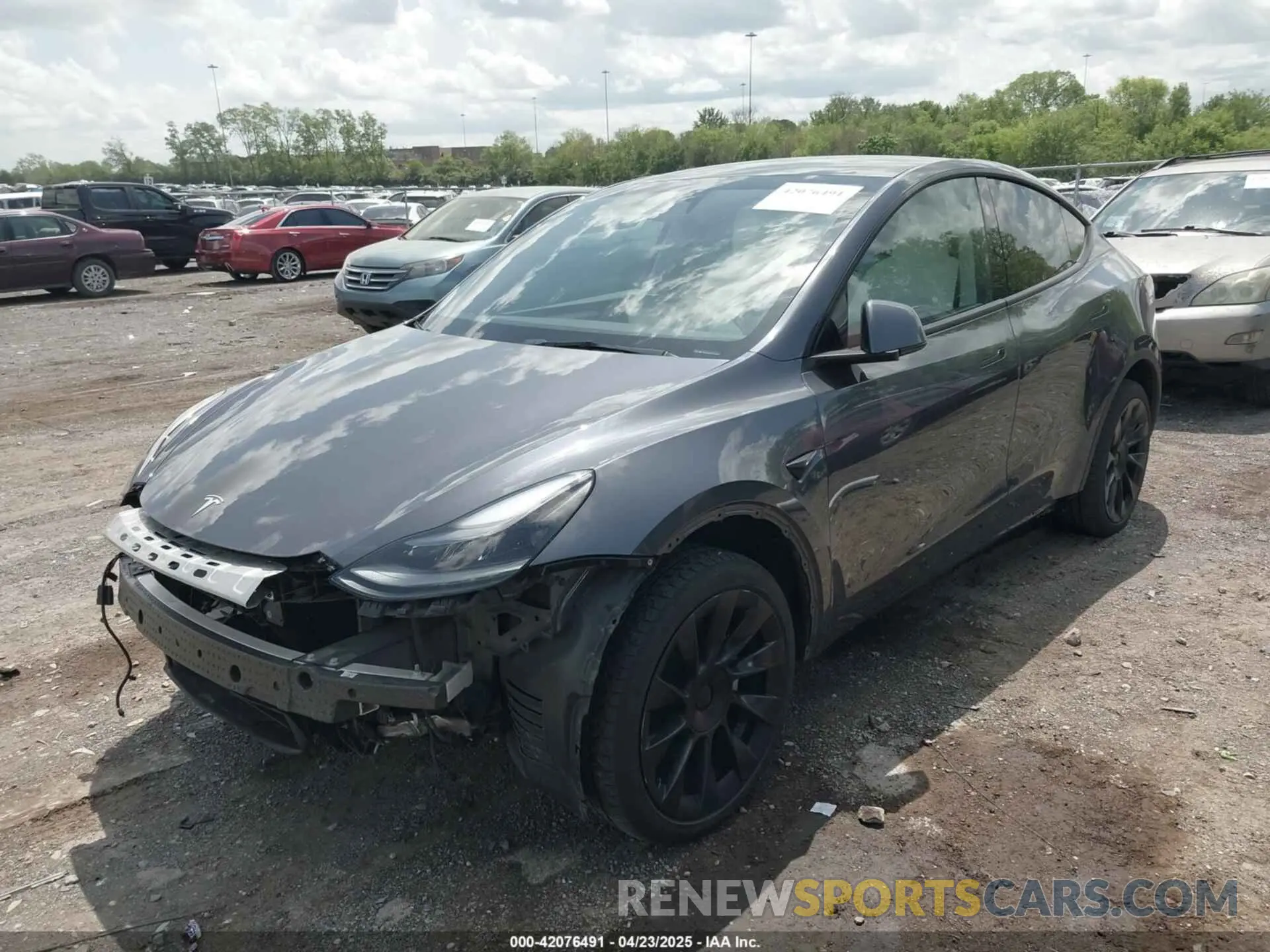 2 Photograph of a damaged car 7SAYGDEE6PA162186 TESLA MODEL Y 2023