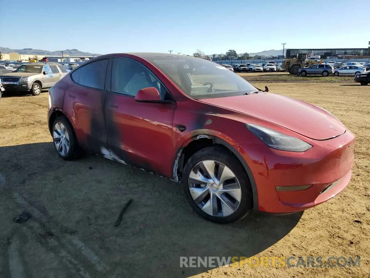 4 Фотография поврежденного автомобиля 7SAYGDEE6PA167386 TESLA MODEL Y 2023