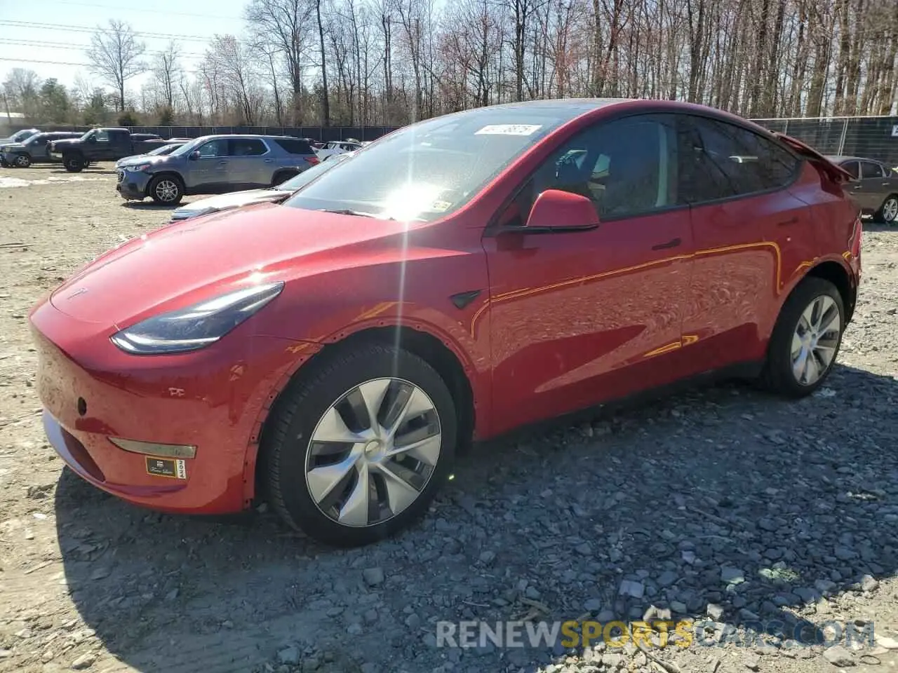 1 Photograph of a damaged car 7SAYGDEE6PA186066 TESLA MODEL Y 2023