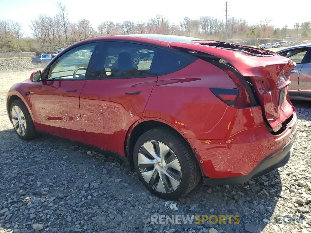 2 Photograph of a damaged car 7SAYGDEE6PA186066 TESLA MODEL Y 2023