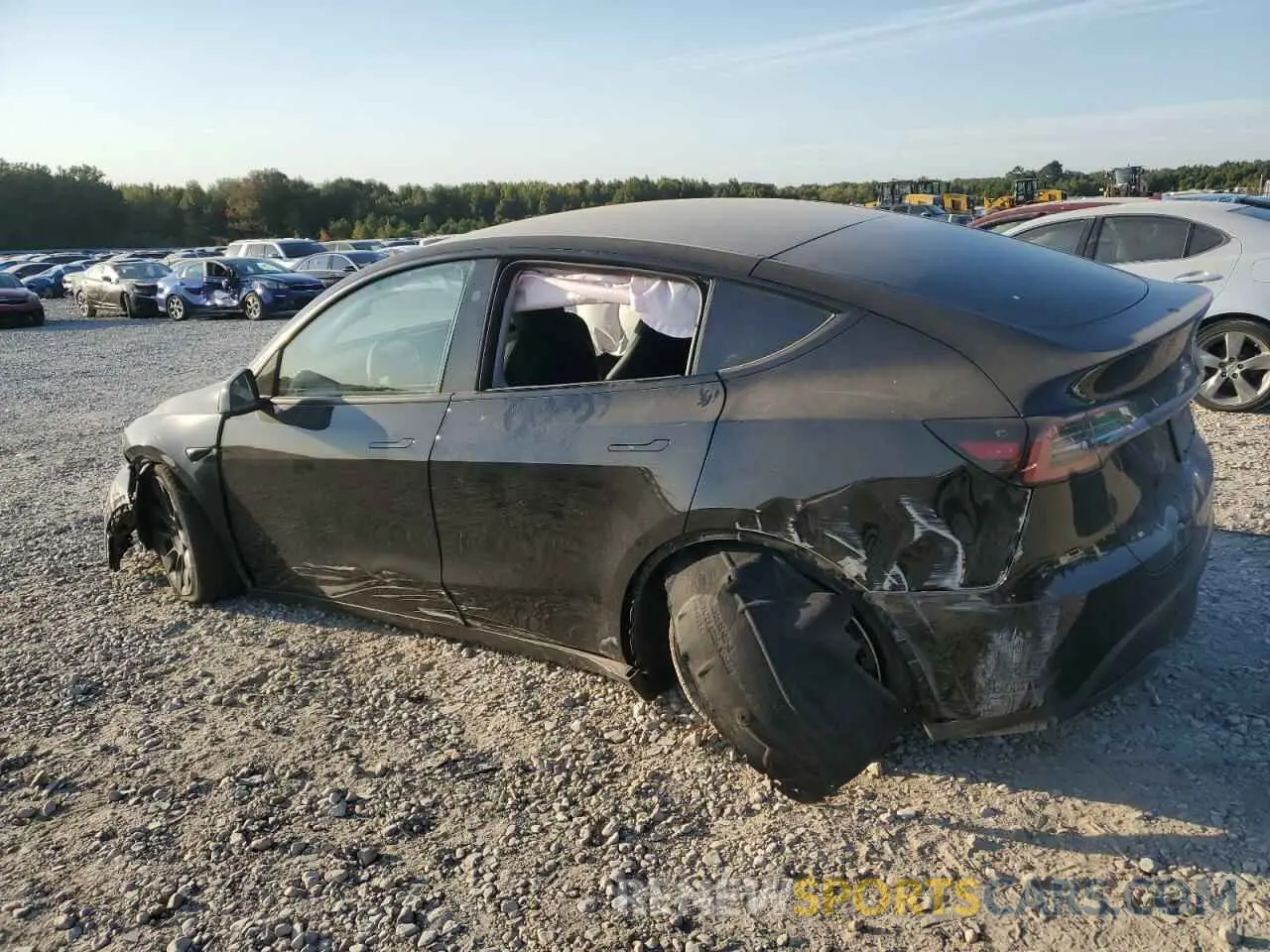 2 Фотография поврежденного автомобиля 7SAYGDEE6PA190991 TESLA MODEL Y 2023