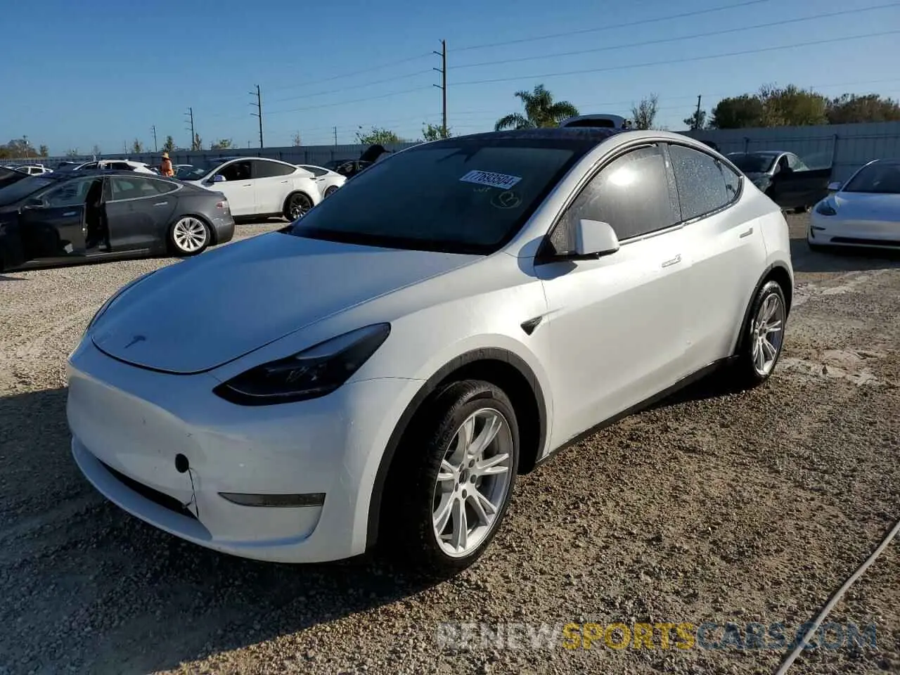 1 Photograph of a damaged car 7SAYGDEE6PA202377 TESLA MODEL Y 2023