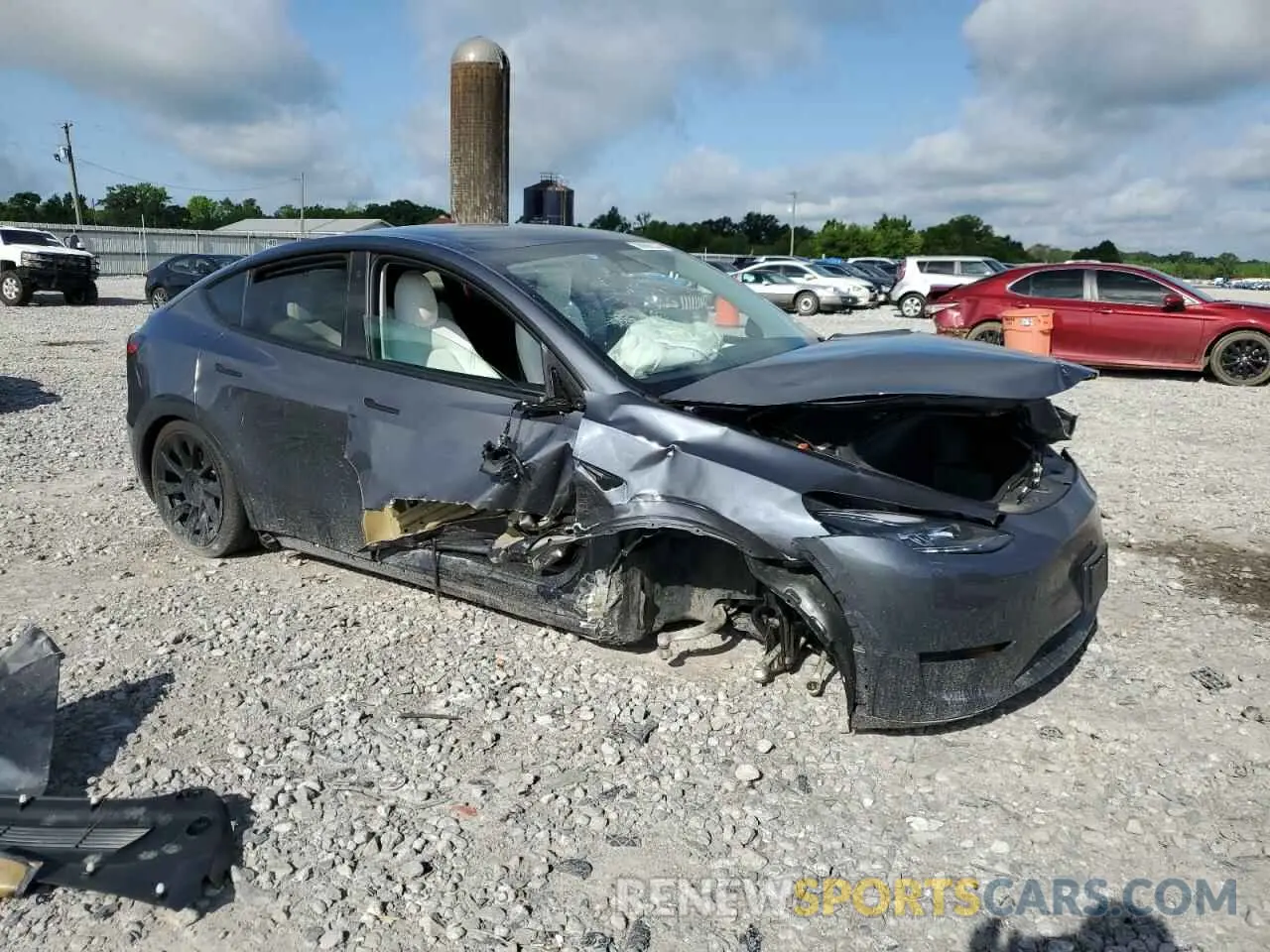 4 Фотография поврежденного автомобиля 7SAYGDEE6PF625897 TESLA MODEL Y 2023