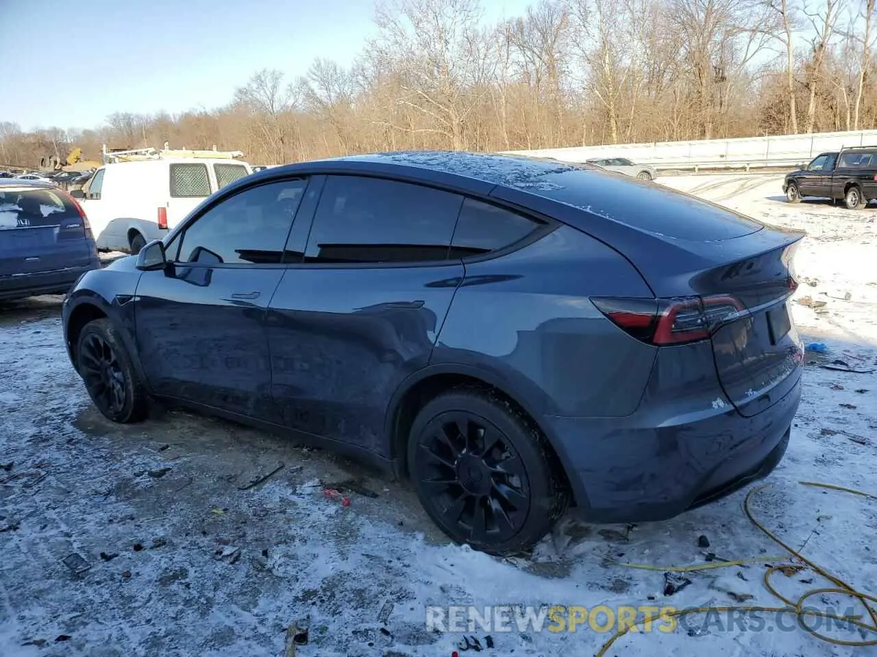2 Photograph of a damaged car 7SAYGDEE6PF752570 TESLA MODEL Y 2023
