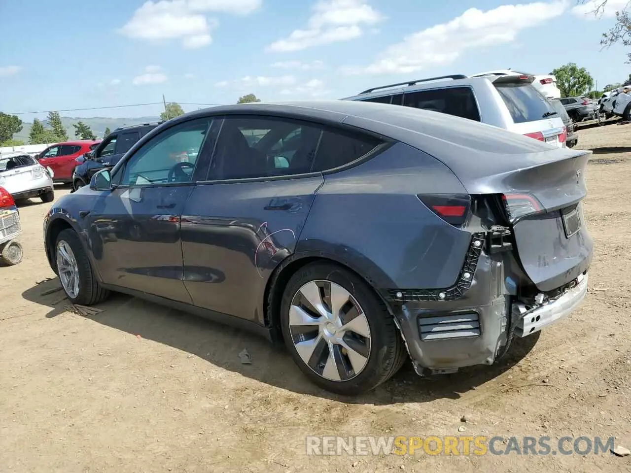2 Фотография поврежденного автомобиля 7SAYGDEE6PF781681 TESLA MODEL Y 2023