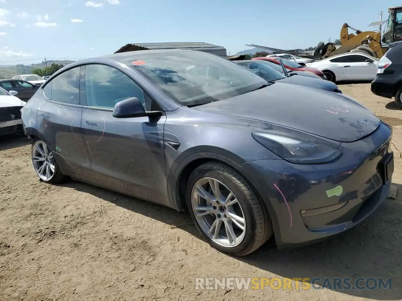 4 Фотография поврежденного автомобиля 7SAYGDEE6PF781681 TESLA MODEL Y 2023