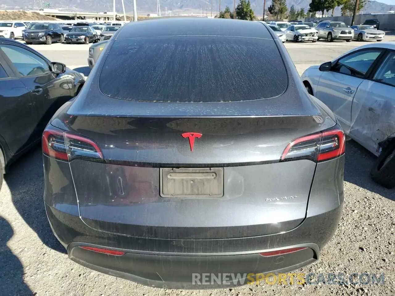 6 Фотография поврежденного автомобиля 7SAYGDEE6PF872126 TESLA MODEL Y 2023