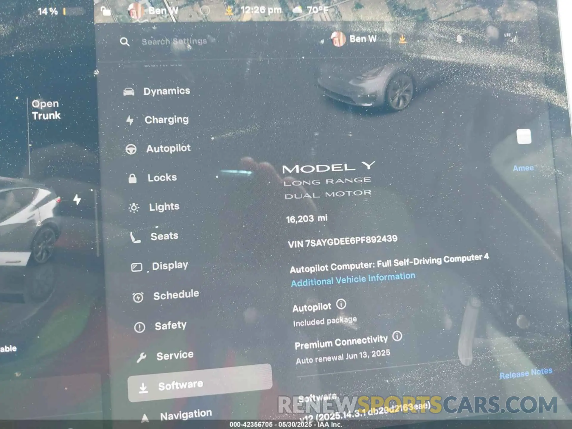 7 Photograph of a damaged car 7SAYGDEE6PF892439 TESLA MODEL Y 2023