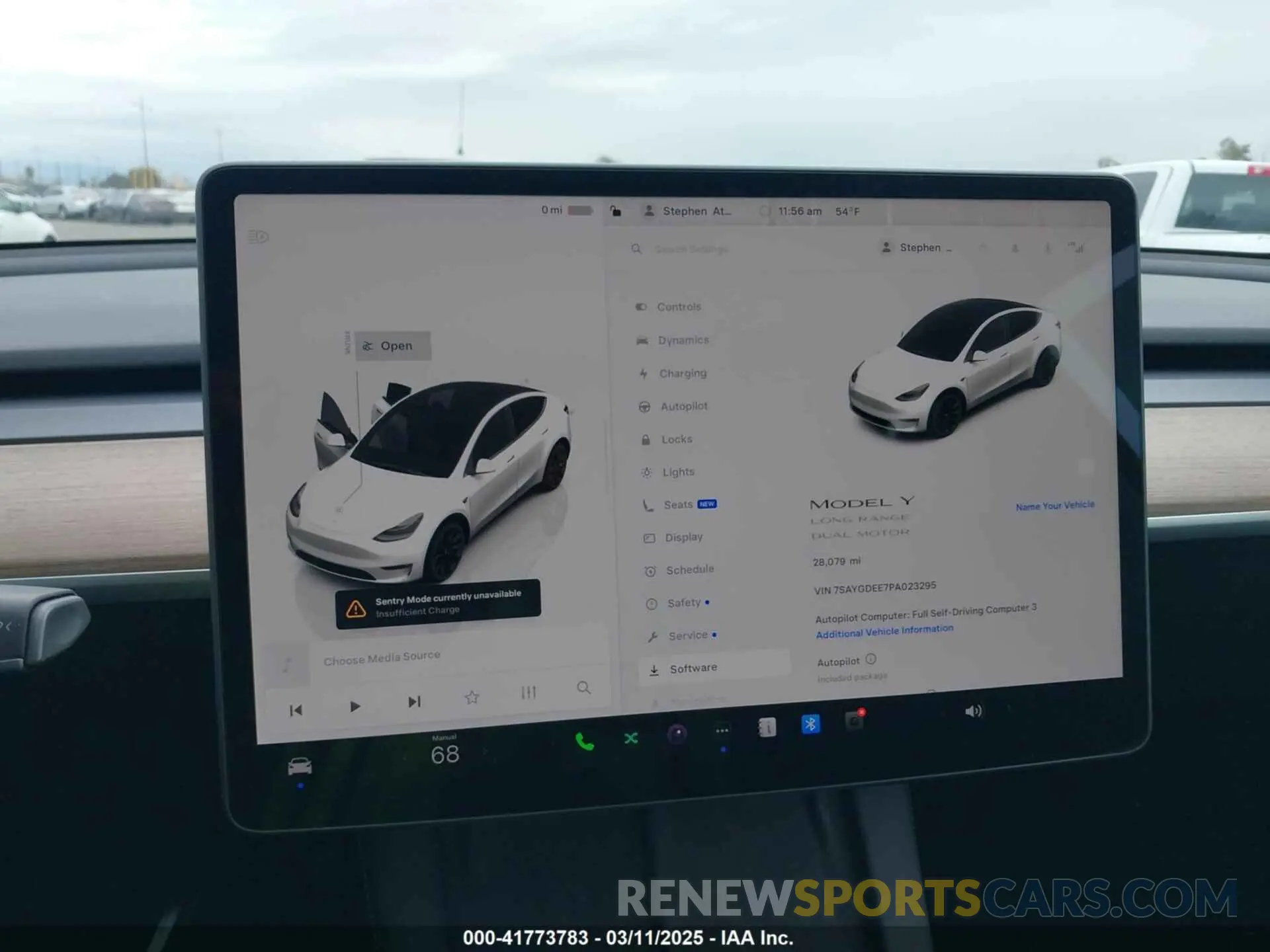 18 Фотография поврежденного автомобиля 7SAYGDEE7PA023295 TESLA MODEL Y 2023