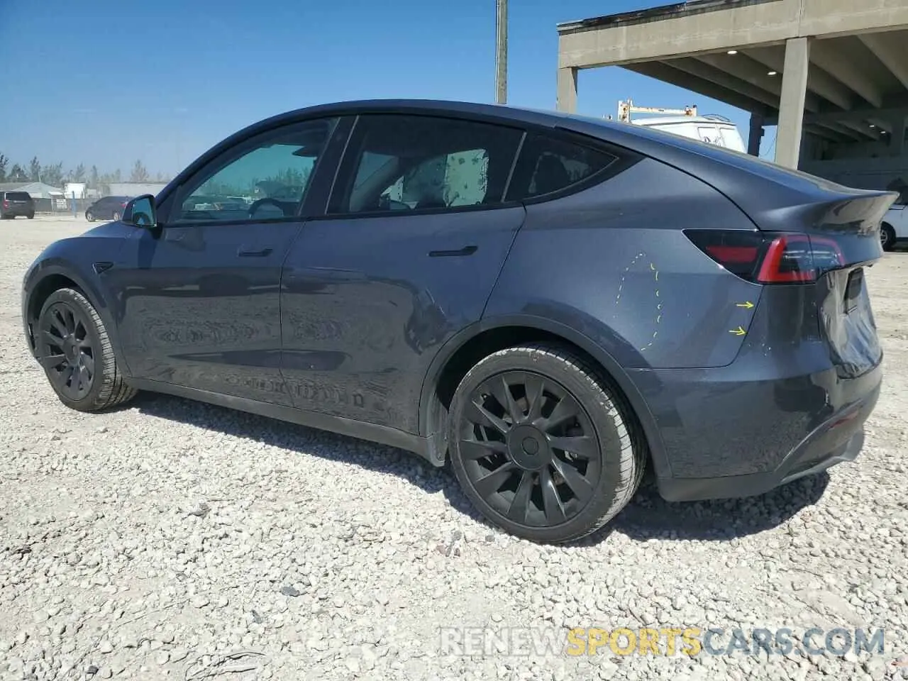 2 Фотография поврежденного автомобиля 7SAYGDEE7PA025631 TESLA MODEL Y 2023