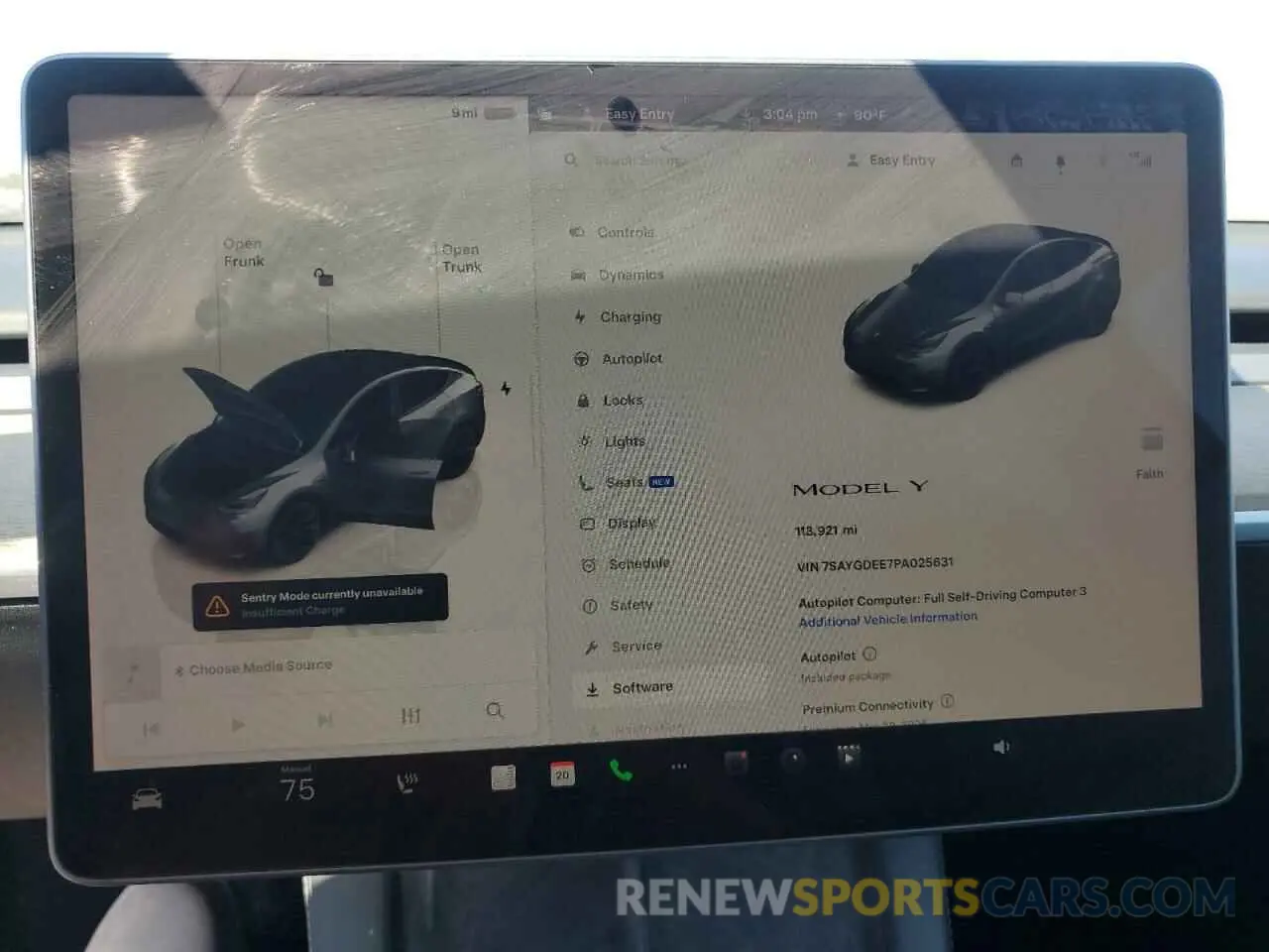 9 Фотография поврежденного автомобиля 7SAYGDEE7PA025631 TESLA MODEL Y 2023