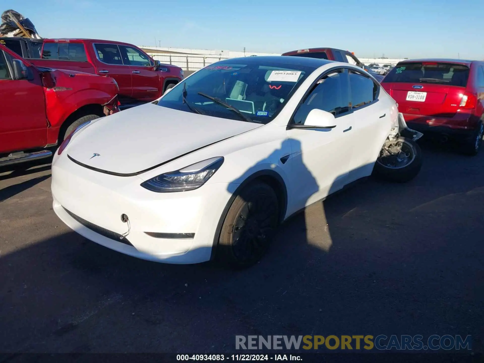 2 Фотография поврежденного автомобиля 7SAYGDEE7PA042008 TESLA MODEL Y 2023