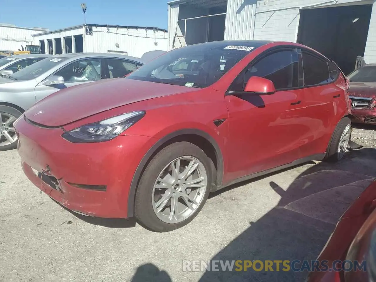 1 Фотография поврежденного автомобиля 7SAYGDEE7PA044518 TESLA MODEL Y 2023