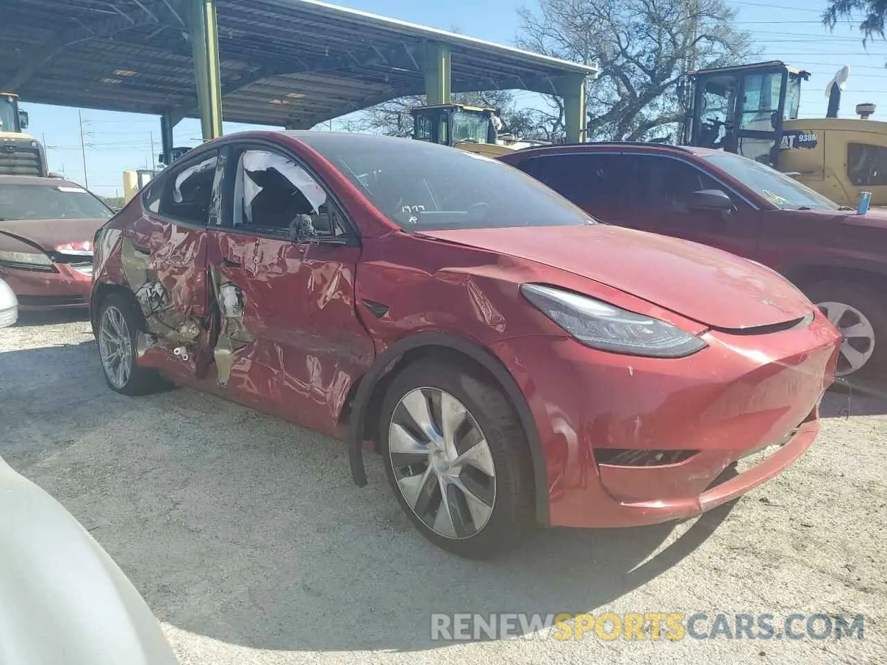 4 Фотография поврежденного автомобиля 7SAYGDEE7PA044518 TESLA MODEL Y 2023
