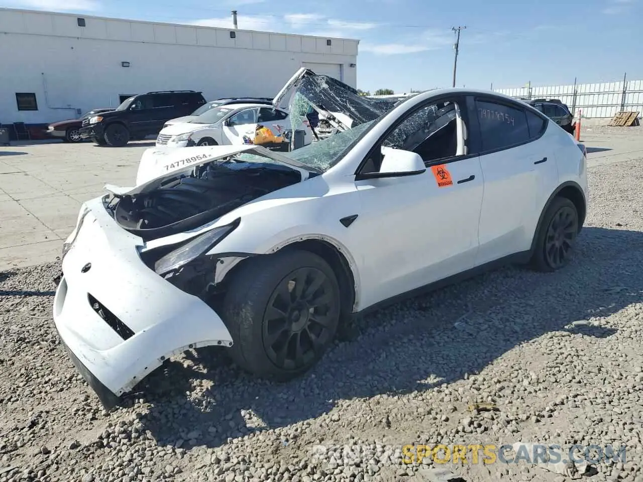 1 Photograph of a damaged car 7SAYGDEE7PA071993 TESLA MODEL Y 2023