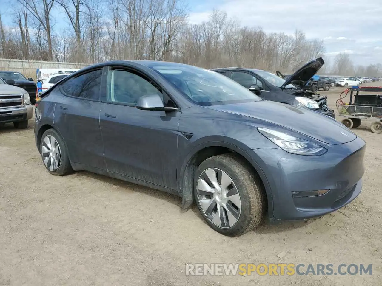 4 Фотография поврежденного автомобиля 7SAYGDEE7PA079740 TESLA MODEL Y 2023