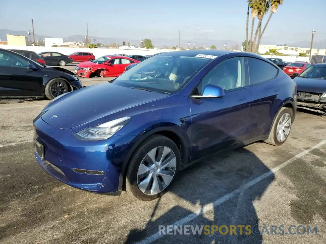 1 Фотография поврежденного автомобиля 7SAYGDEE7PA095307 TESLA MODEL Y 2023