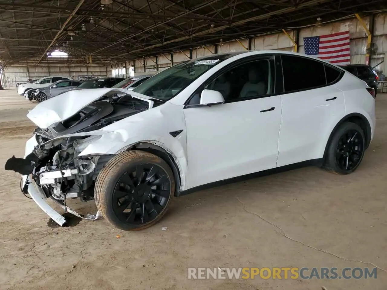 1 Фотография поврежденного автомобиля 7SAYGDEE7PA097462 TESLA MODEL Y 2023