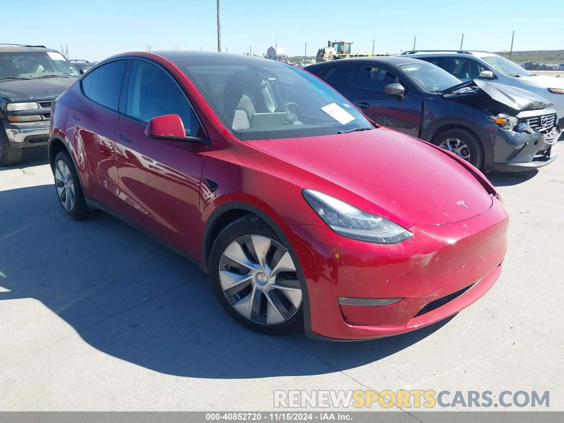 1 Photograph of a damaged car 7SAYGDEE7PA136437 TESLA MODEL Y 2023