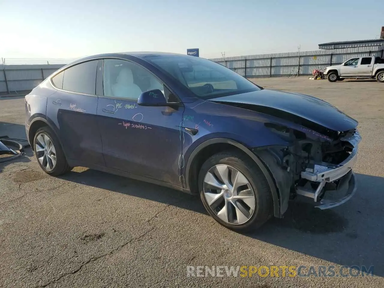 4 Фотография поврежденного автомобиля 7SAYGDEE7PA146322 TESLA MODEL Y 2023