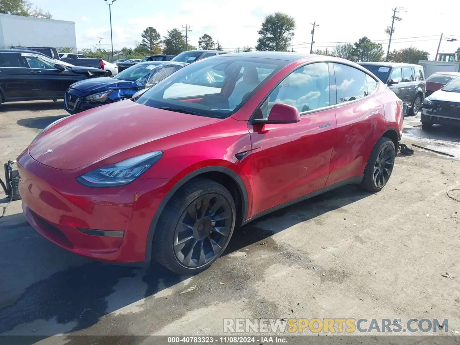 2 Photograph of a damaged car 7SAYGDEE7PA155182 TESLA MODEL Y 2023